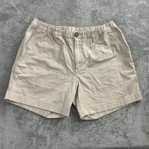 Chubbies Shorts Mens Medium Chino Cotton Twill Stretch Waist 5” Preppy Beige